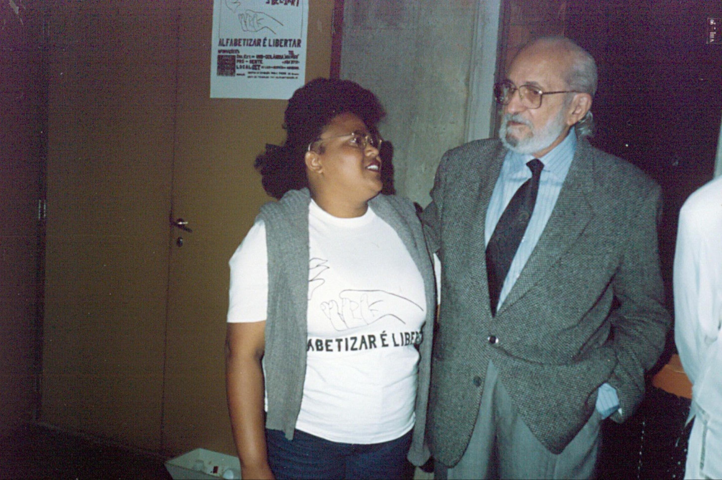  Com Paulo Freire, em maio de 1990