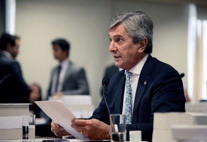 Collor foi condenado a 8 anos e 10 meses de prisão por corrupção passiva, lavagem de dinheiro e organização criminosa - (crédito: Alexandra Martins / Câmara dos Deputados )