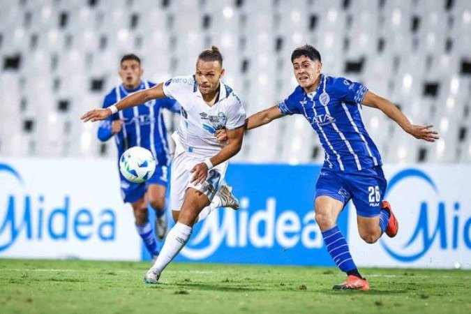 Líderes do Grêmio consideram empate como Godoy Cruz, fora de casa, como um resultado favorável - (crédito: Foto: Lucas Uebel / Grêmio FBPA) Líderes do Grêmio consideram empate como Godoy Cruz, fora de casa, como um resultado favorável - (crédito: Foto: Lucas Uebel / Grêmio FBPA)