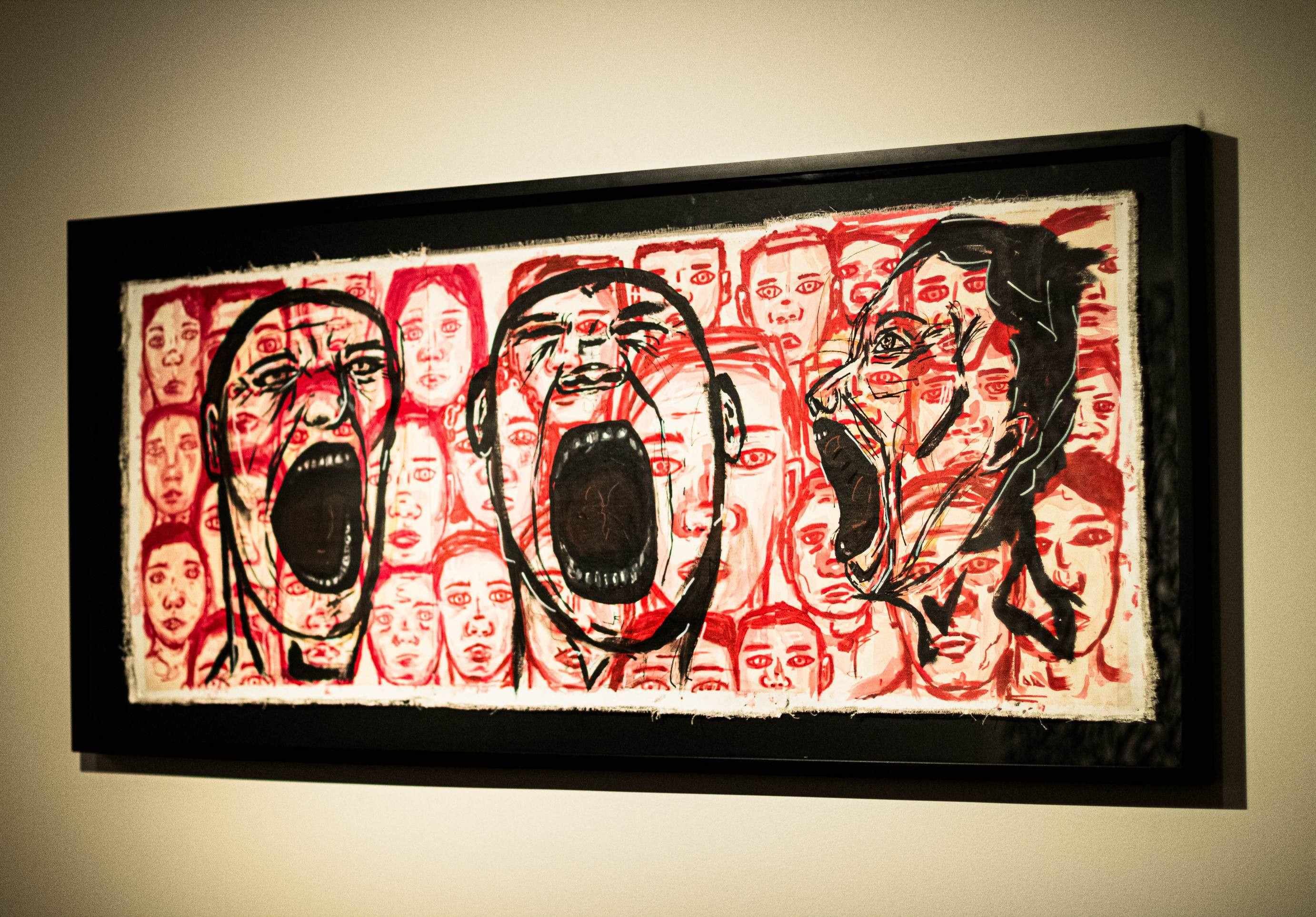 Arte da exposição Frequências Urbanas