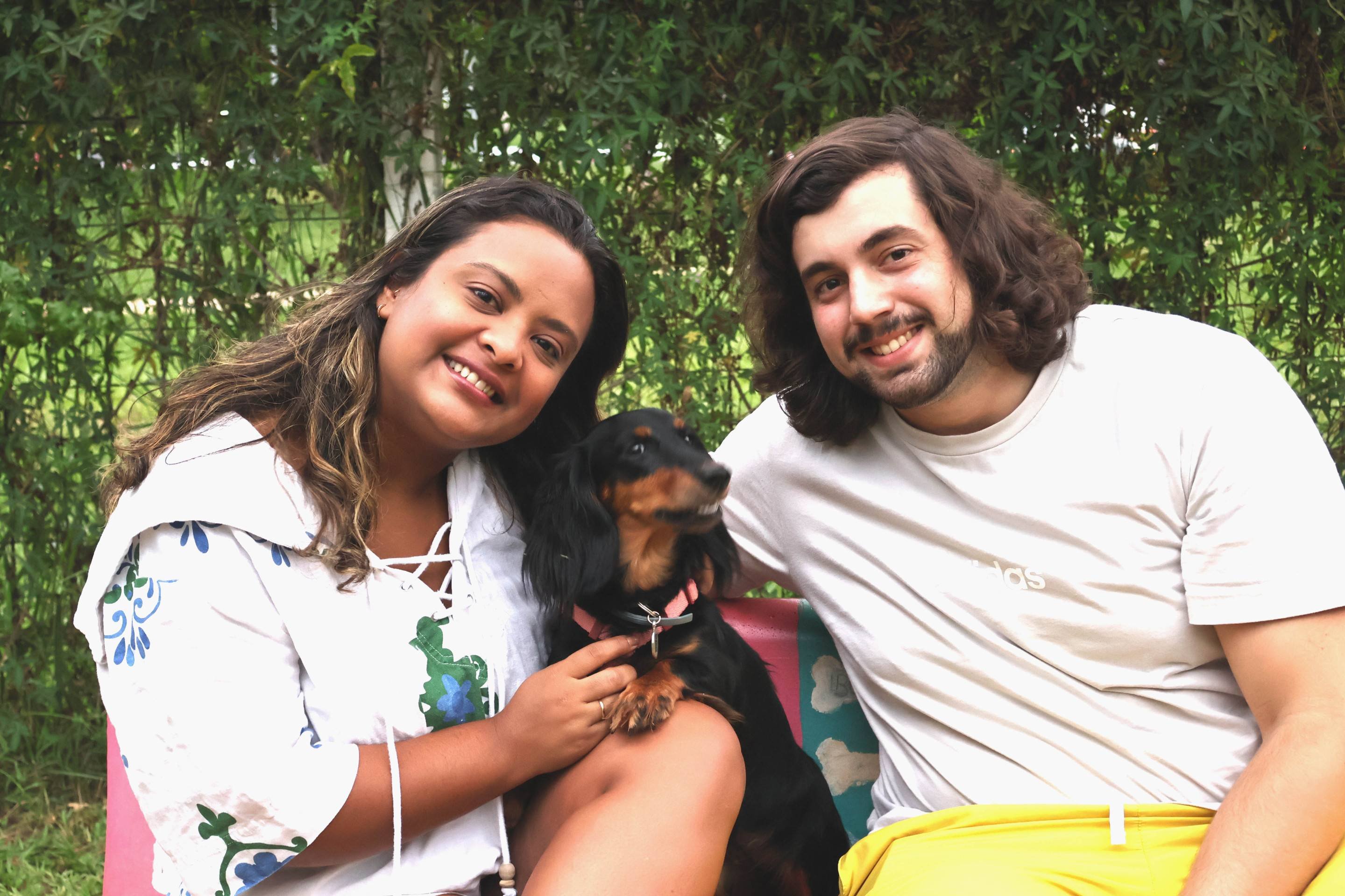 Débora Crystine e o marido, Lênio Carvalho