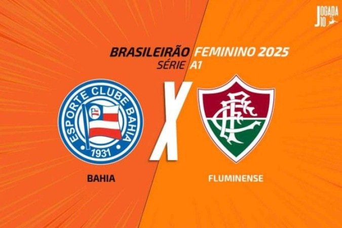 Bahia e Fluminense Campeonato Brasileiro Feminino - (crédito: Arte Jogada10) Bahia e Fluminense Campeonato Brasileiro Feminino - (crédito: Arte Jogada10)