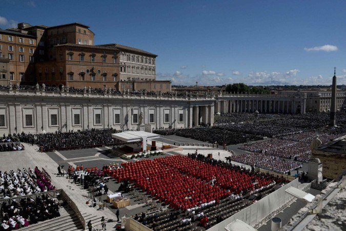 Funeral do papa Francisco na Praça de São Pedro, no Vaticano