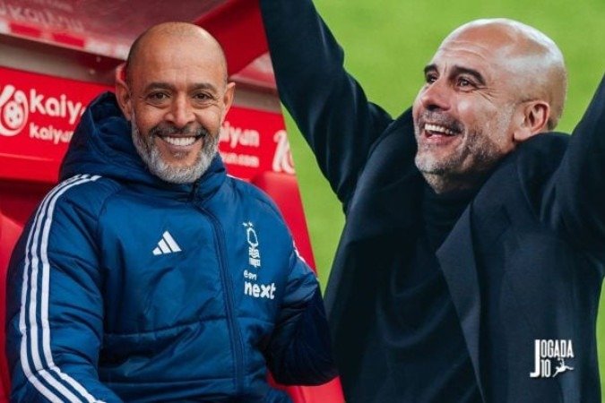 Nuno Espírito Santo (Nottingham) e Guardiola (City). Um deles levará seu time à final da Copa da Inglaterra - (crédito: Foto: Divulgação/ NFFC; Divulgação/ Manchester City) Nuno Espírito Santo (Nottingham) e Guardiola (City). Um deles levará seu time à final da Copa da Inglaterra - (crédito: Foto: Divulgação/ NFFC; Divulgação/ Manchester City)