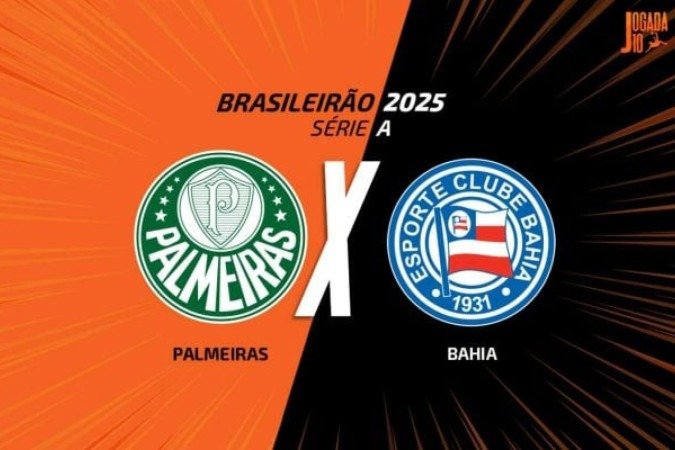 Palmeiras recebe o Bahia pela 6ª rodada do Campeonato Brasileiro - (crédito: Foto: Arte/Jogada10) Palmeiras recebe o Bahia pela 6ª rodada do Campeonato Brasileiro - (crédito: Foto: Arte/Jogada10)