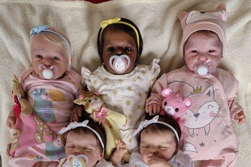 Bonecos realistas, conhecidos como ‘reborn’, 'estão ganhando cada vez mais espaço pois tornaram-se uma febre mundial', diz projeto de lei aprovado na Câmara Municipal do Rio de Janeiro -  (crédito: Arquivo pessoal)