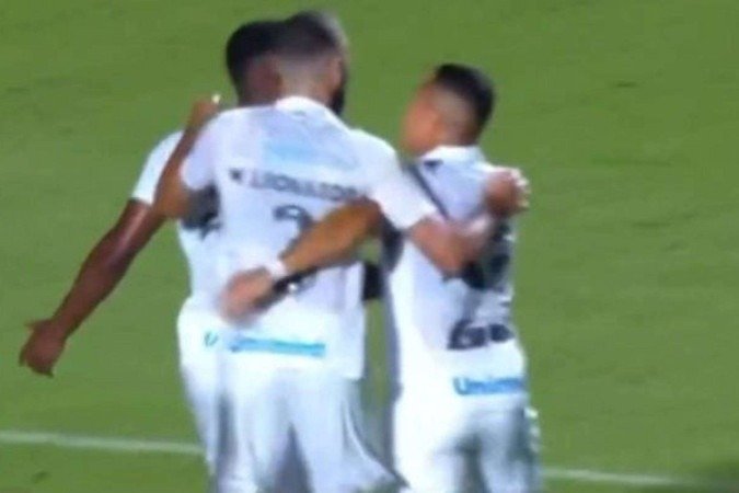 Grêmio comemora gol contra o Vitória - (crédito: Reprodução) Grêmio comemora gol contra o Vitória - (crédito: Reprodução)