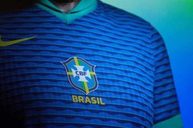 Uniformes alternativos da Seleção Brasileira são tradicionalmente azuis - (crédito: Foto: Divulgação/CBF) Uniformes alternativos da Seleção Brasileira são tradicionalmente azuis - (crédito: Foto: Divulgação/CBF)