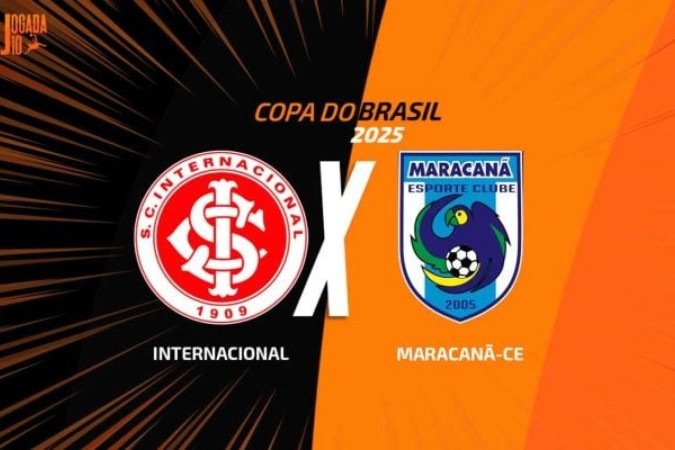 Internacional e Maracanã se enfrentam, nesta terça-feira (29), no Beira-Rio, pelo jogo de ida da terceira fase da Copa do Brasil -  (crédito: Foto: Arte / Jogada10)