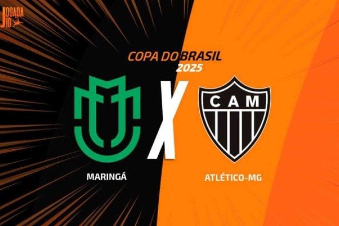 Maringá e Atlético-MG se enfrentam pela ida da terceira fase da Copa do Brasil -  (crédito: Foto: Arte/Jogada10)