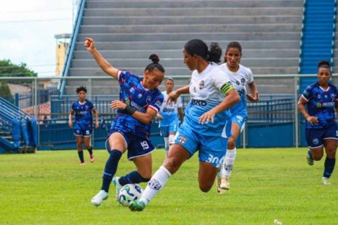 3B da Amazônia somou o primeiro ponto e ganha fôlego na briga contra o rebaixamento na Série A1 Feminina - (crédito: Mateus Moreira/FAF) 3B da Amazônia somou o primeiro ponto e ganha fôlego na briga contra o rebaixamento na Série A1 Feminina - (crédito: Mateus Moreira/FAF)