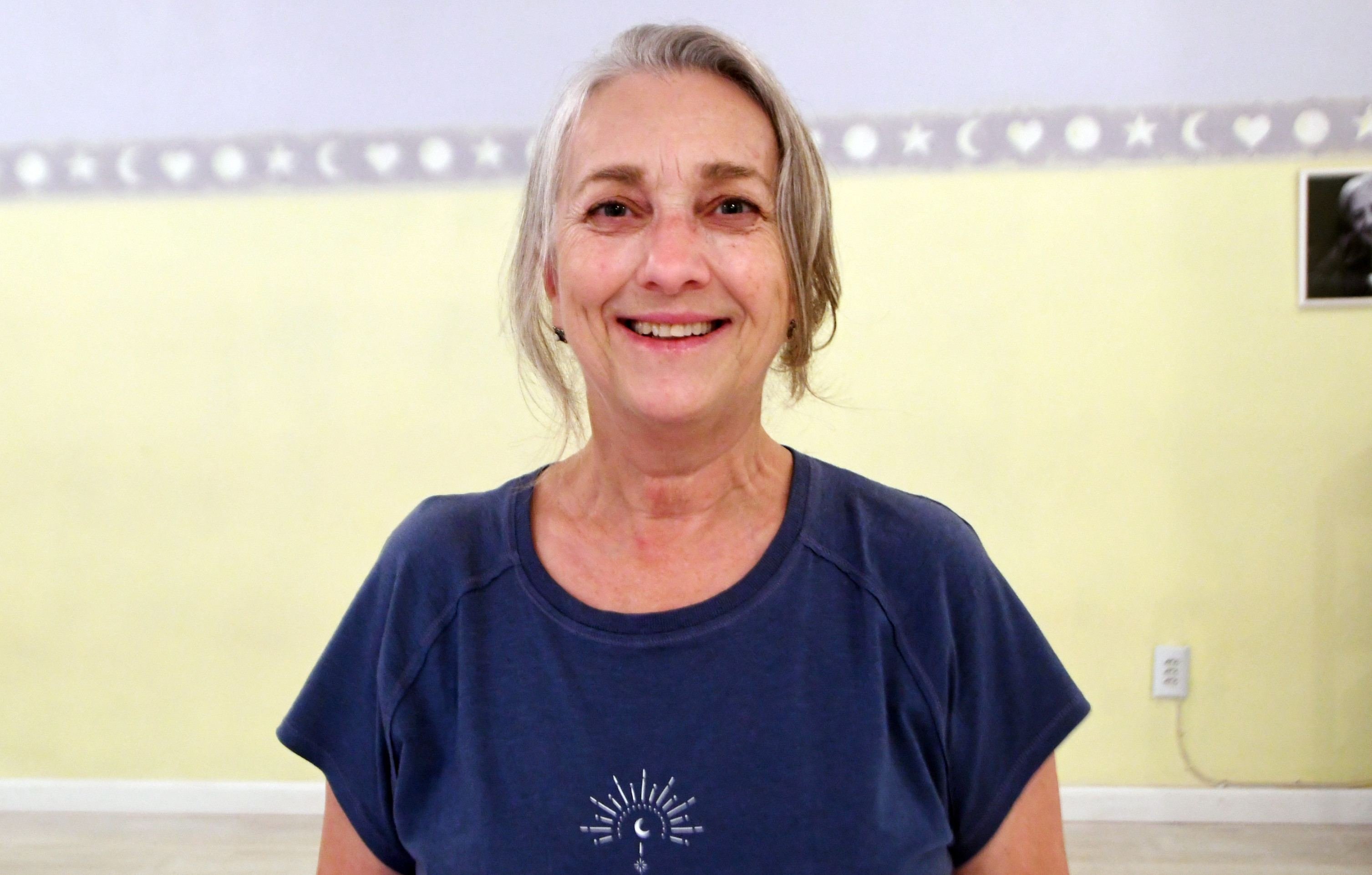  29/04/2025. Ed Alves CB/DA Press. Revista. Yoga na Menopausa. Na foto, Regina Bergmann.  