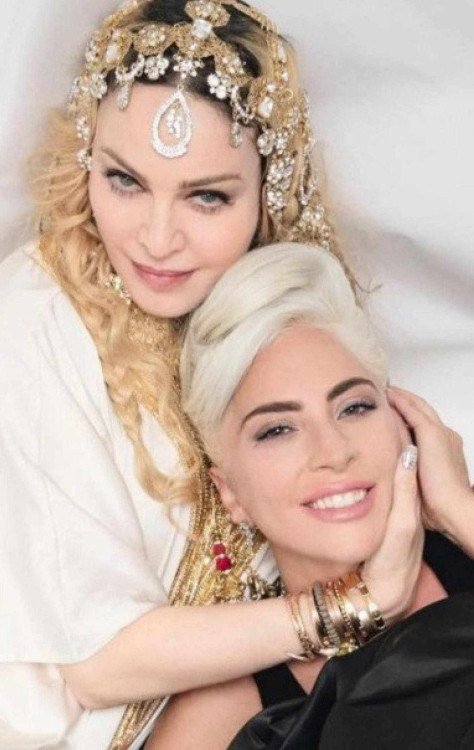 Madonna e Lady Gaga selaram a paz após anos de treta -  (crédito: Reprodução/Redes sociais)
