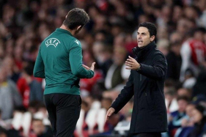 Mikel Arteta durante a partida entre Arsenal e PSG na semifinal da Champions - (crédito: Foto: Michael Steele/Getty Images) Mikel Arteta durante a partida entre Arsenal e PSG na semifinal da Champions - (crédito: Foto: Michael Steele/Getty Images)