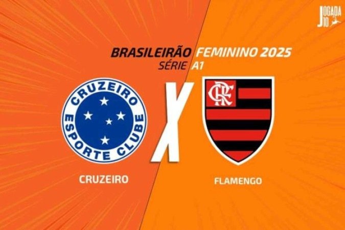 Cruzeiro e Flamengo duelam pelo Brasileirão Feminino - (crédito: Arte: Jogada10) Cruzeiro e Flamengo duelam pelo Brasileirão Feminino - (crédito: Arte: Jogada10)