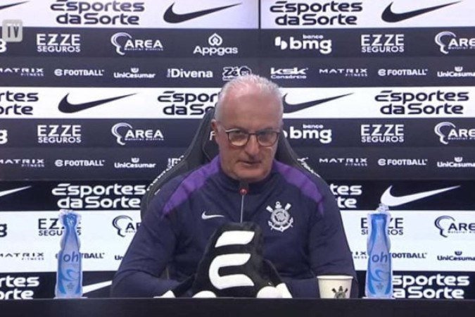 Dorival é apresentado no Corinthians - (crédito: Foto: Reprodução / Corinthians TV) Dorival é apresentado no Corinthians - (crédito: Foto: Reprodução / Corinthians TV)