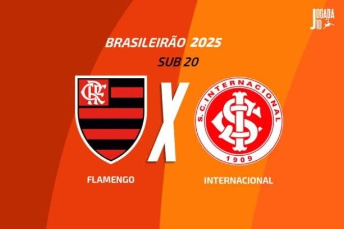 Flamengo e Internacional duelam pelo Brasileirão Sub-20 -  (crédito: Arte: Jogada10)