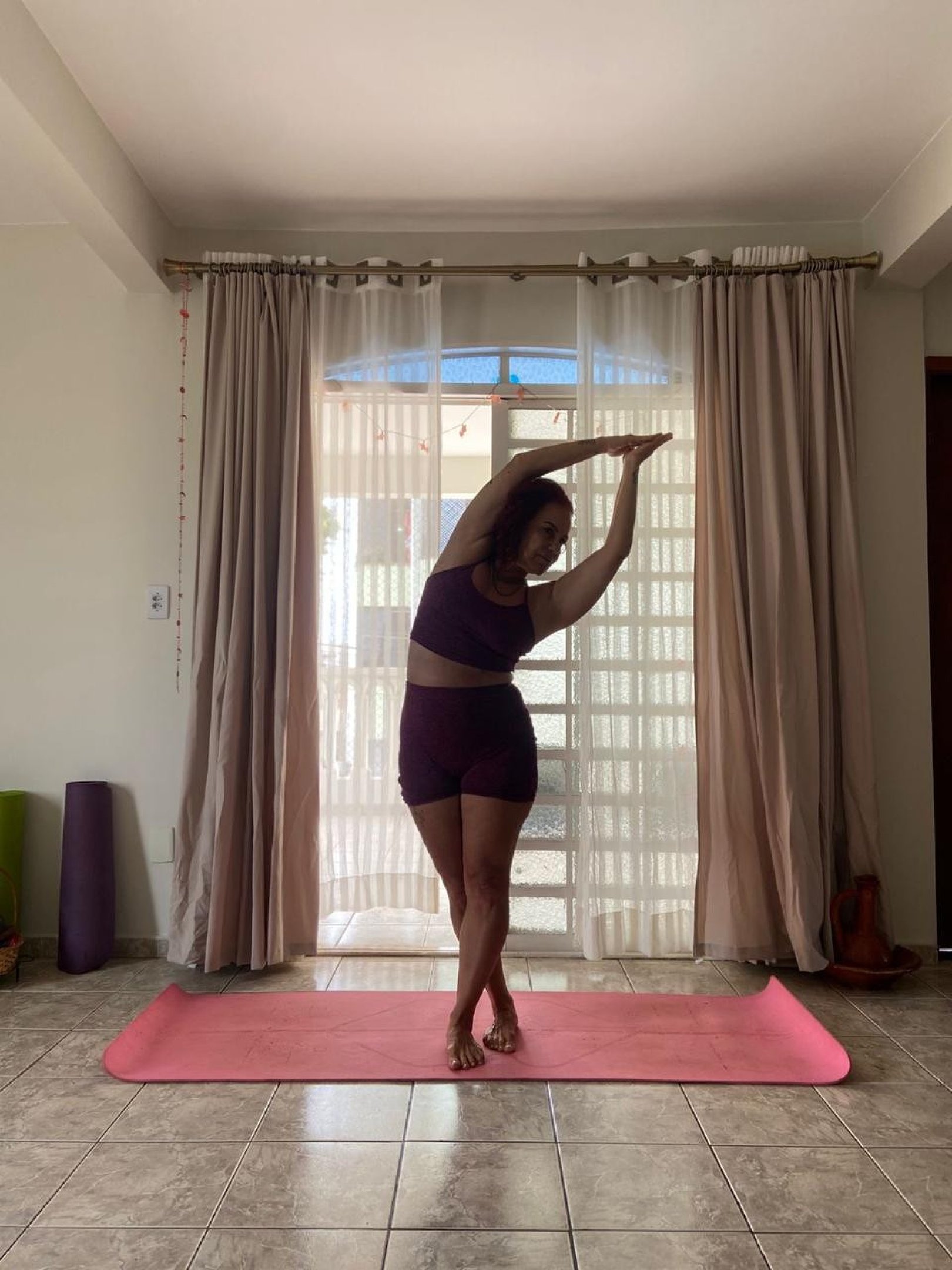 Margot começou na yoga ainda na adolescência