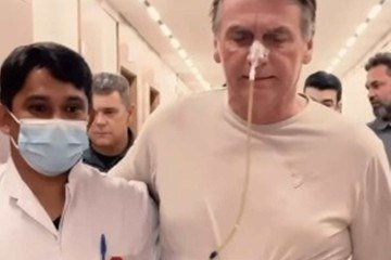 O ex-presidente Jair Bolsonaro (PL), permanece internado na Unidade de Terapia Intensiva (UTI), com quadro de saúde estável -  (crédito: Reprodução/Instagram)