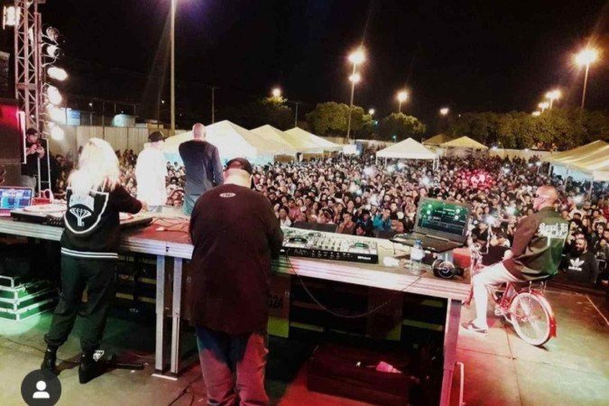 Apresentação de selecionados na primeira edição do Hip Hop sem Fronteiras. - (crédito: Arquivo) Apresentação de selecionados na primeira edição do Hip Hop sem Fronteiras. - (crédito: Arquivo)