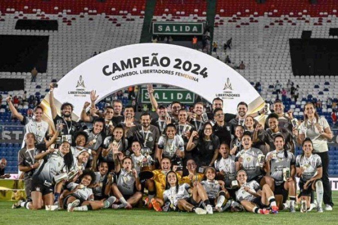 Corinthians conquistou a Libertadores Feminina em Outubro de 2024 - (crédito: Foto: Staff images Woman/CONMEBOL) Corinthians conquistou a Libertadores Feminina em Outubro de 2024 - (crédito: Foto: Staff images Woman/CONMEBOL)