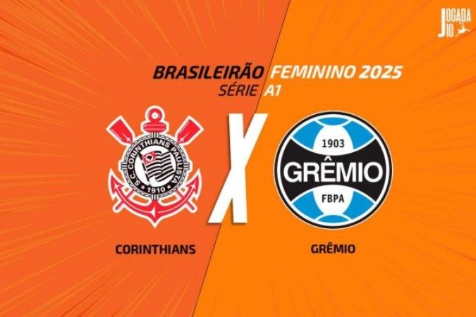 Corinthians e Grêmio fazem duelo direto pelo Brasileirão Feminino - (crédito: Foto: Arte/Jogada10) Corinthians e Grêmio fazem duelo direto pelo Brasileirão Feminino - (crédito: Foto: Arte/Jogada10)