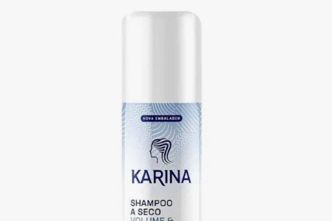 Xampu a seco Karina Volume e Proteção (R$ 24,99) 