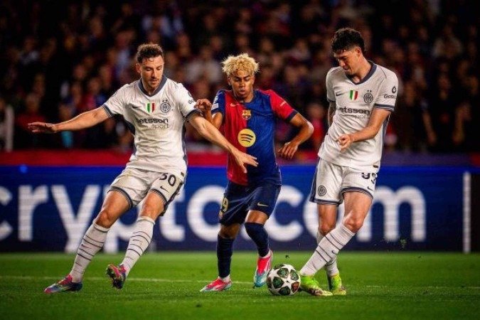 Lamine Yamal em ação contra a Inter de Milão nesta quarta, pela semifinal da Champions - (crédito: Foto: German Parga / FC Barcelona) Lamine Yamal em ação contra a Inter de Milão nesta quarta, pela semifinal da Champions - (crédito: Foto: German Parga / FC Barcelona)