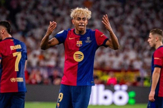 Lamine Yamal, atacante do Barcelona - (crédito: Divulgação/ Barcelona) Lamine Yamal, atacante do Barcelona - (crédito: Divulgação/ Barcelona)