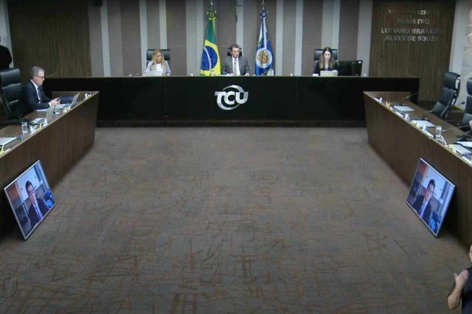 Audiência no TCU: pela sexta vez, o processo foi retirado de pauta e só deve ser retomado em 15 dias - (crédito: Reprodução) Audiência no TCU: pela sexta vez, o processo foi retirado de pauta e só deve ser retomado em 15 dias - (crédito: Reprodução)