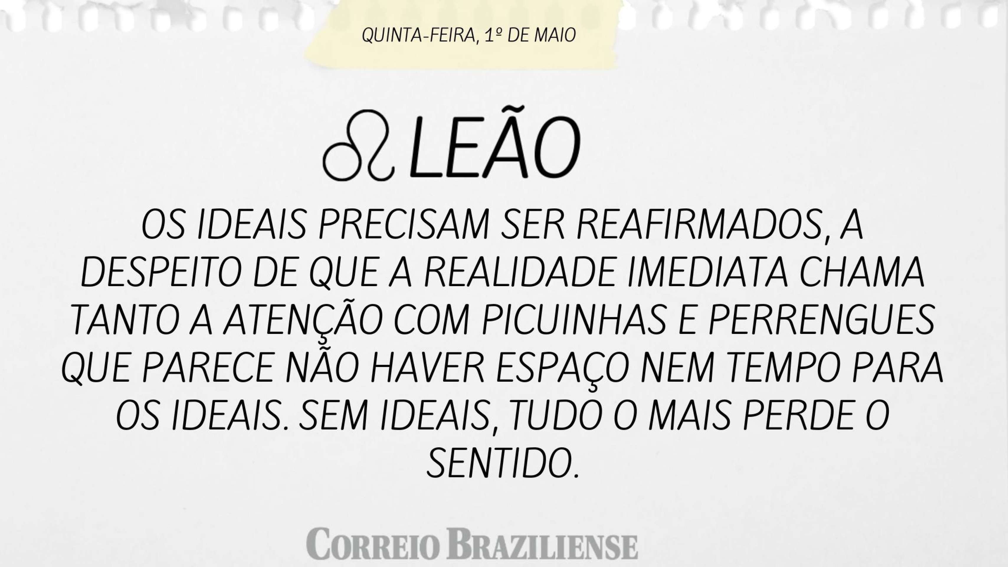 LEÃO | 1º DE MAIO