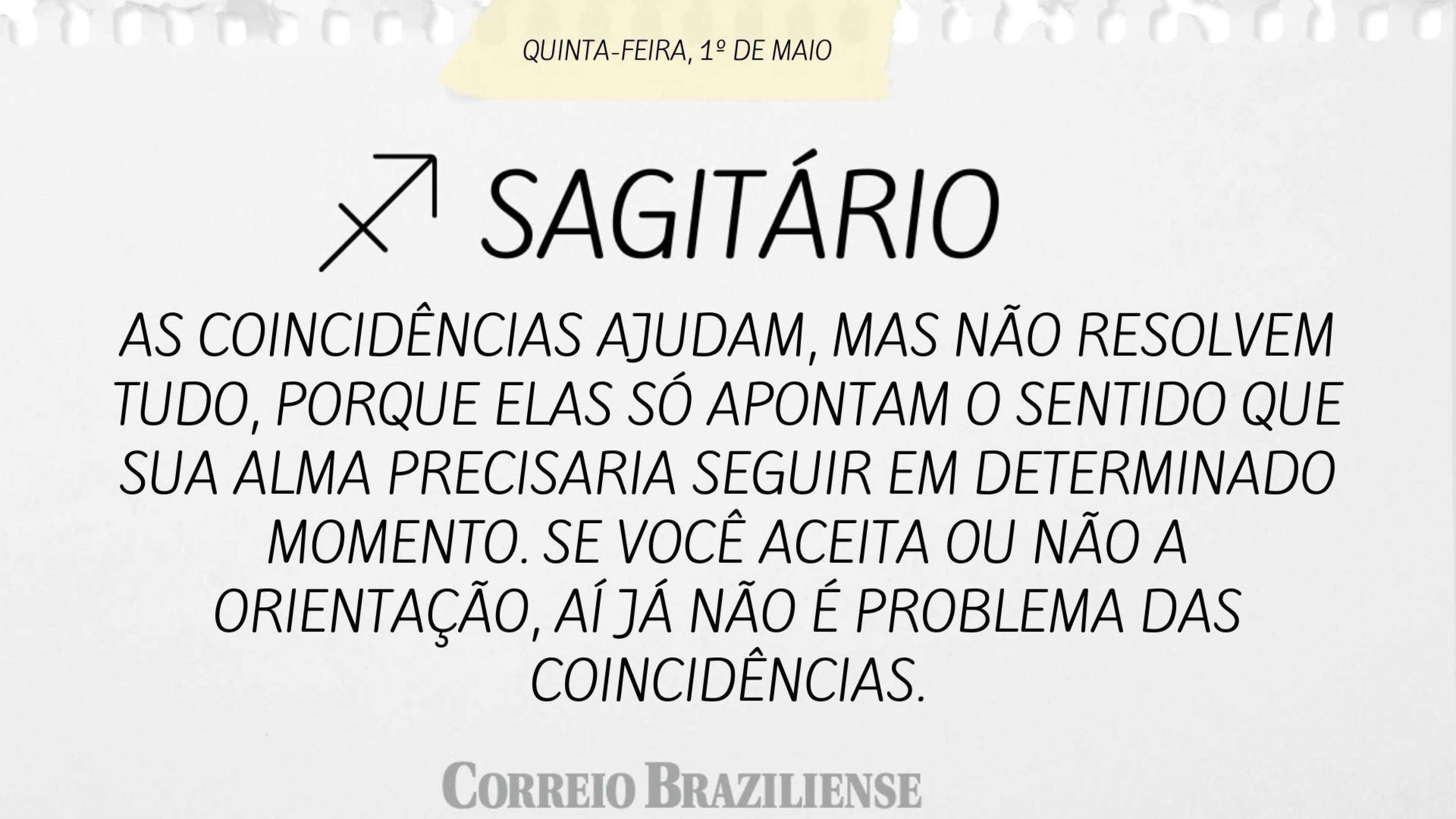 SAGITÁRIO | 1º DE MAIO