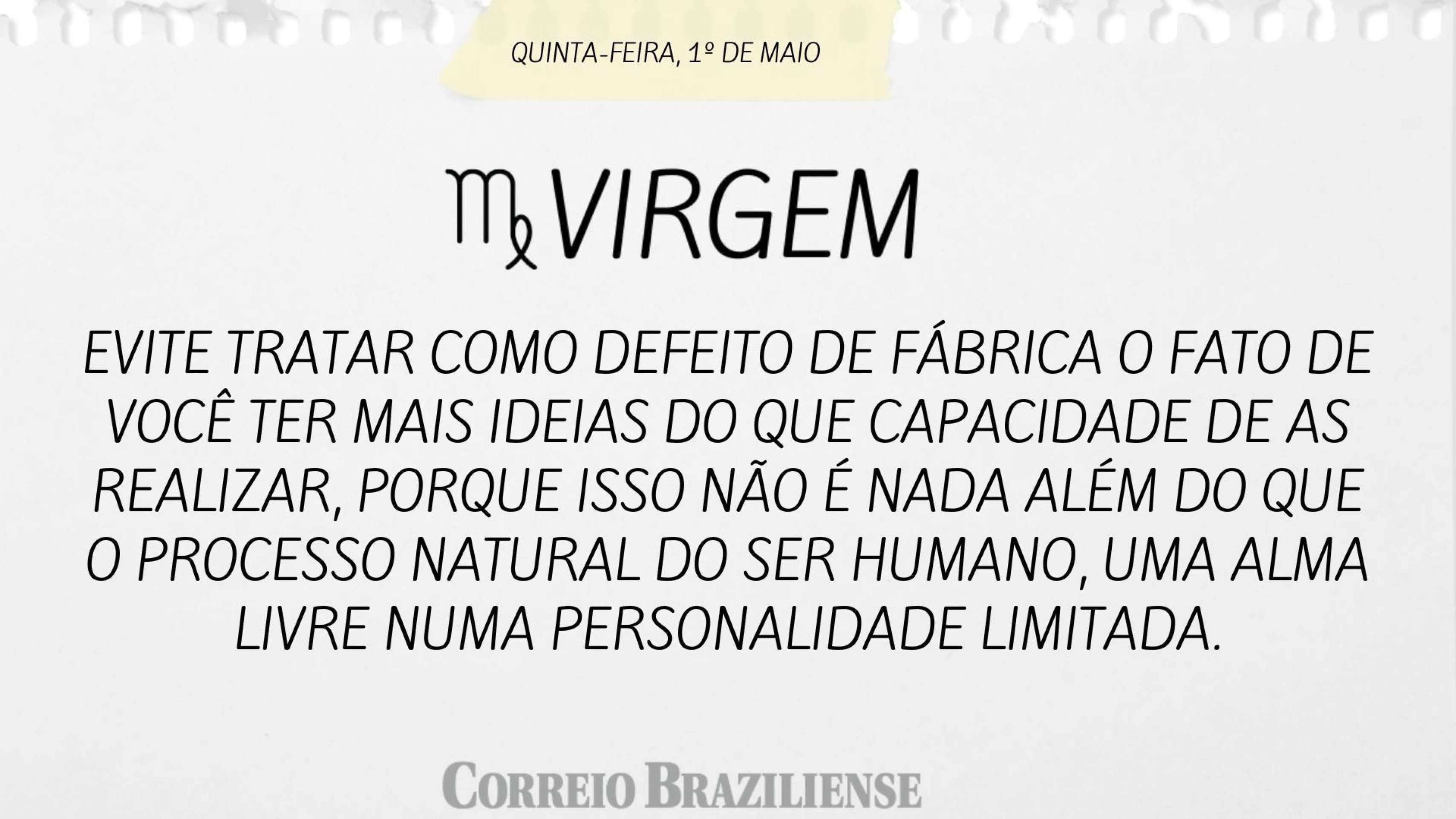 VIRGEM | 1º DE MAIO