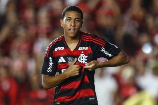 Joshua marca em estreia pelo profissional do Flamengo - (crédito: Foto: Gilvan de Souza/Flamengo) Joshua marca em estreia pelo profissional do Flamengo - (crédito: Foto: Gilvan de Souza/Flamengo)
