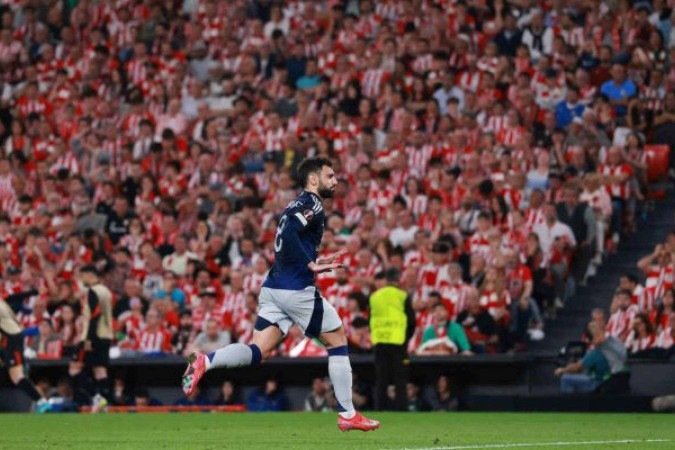 Bruno Fernandes anotou dois gols na partida - (crédito: Clive Brunskill/Getty Images) Bruno Fernandes anotou dois gols na partida - (crédito: Clive Brunskill/Getty Images)