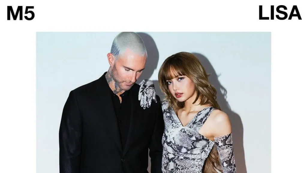 Adan Lavine, vocalista da banda maroon 5 e Lisa -  (crédito: Arquivo)