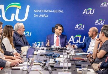 Reunião do Grupo Especial de combate às Fraudes no Instituto Nacional do Seguro Social (INSS) -  (crédito: Renato Menezes/Ascom AGU)
