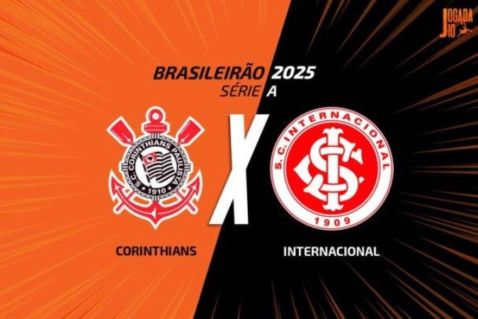 Corinthians recebe o Internacional neste sábado (3), na Neo Química Arena -  (crédito: Foto: Arte/Jogada10)