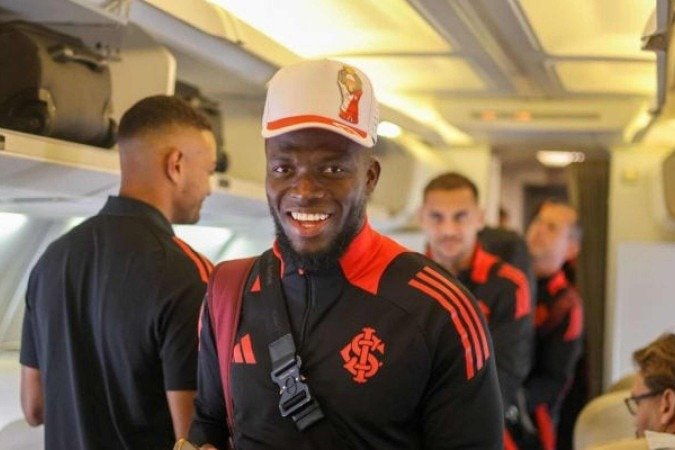 Inter já a caminho de SP, onde enfrenta o Corinthians, pelo Brasileirão -  (crédito: Foto: Divulgação / Internacional)