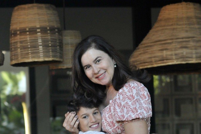  02/05/2025. Crédito: Minervino Júnior/CB/D.A Press. Brasil.  Brasilia - DF. Especial dia das mães.Vanuza Marinho com seu filho Lorenzo José.