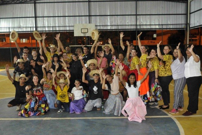 Ensaio do grupo junino Chapéu de Palha em Samambaia, integrante da União Junina