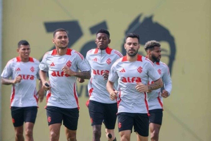 Com o rodízio no elenco, Inter provavelmente deve enfrentar o Corinthians com time titular -  (crédito: Foto: Ricardo Duarte / Internacional)