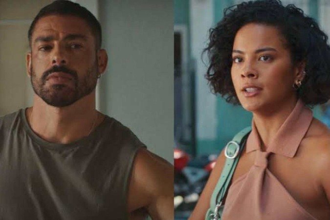 Bella Campos e Cauã Reymond protagonizam nova treta - (crédito: Reprodução TV Globo) Bella Campos e Cauã Reymond protagonizam nova treta - (crédito: Reprodução TV Globo)