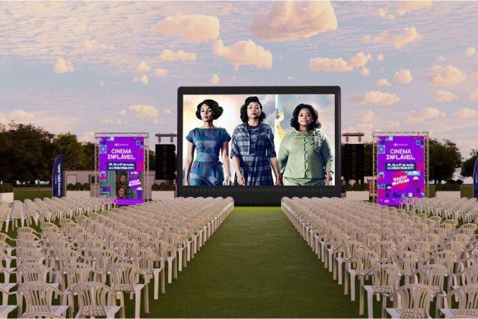 Filmes renomados serão exibidos no Cinema Inflável para a população de Ceilândia e da Vila Telebrasília no mês de maio - (crédito: D+3 Produções) Filmes renomados serão exibidos no Cinema Inflável para a população de Ceilândia e da Vila Telebrasília no mês de maio - (crédito: D+3 Produções)