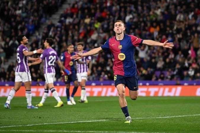 Fermín faz o gol da vitória do Barcelona - (crédito: Denis Doyle/Getty Images) Fermín faz o gol da vitória do Barcelona - (crédito: Denis Doyle/Getty Images)