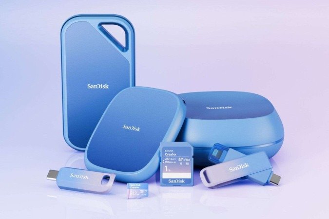 Sandisk apresenta, na Gamescom Latam 2025, a linha Creator Series, pensada especialmente para criadores de conteúdo e gamers