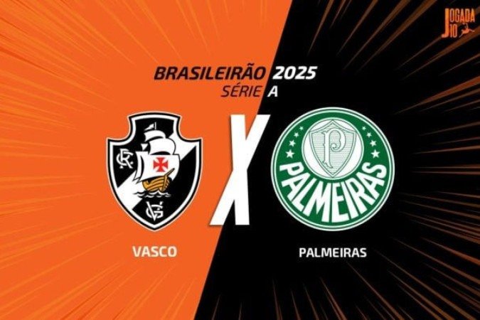 Vasco e Palmeiras se enfrentam no Mané Garrincha - (crédito: Foto: Arte Jogada10) Vasco e Palmeiras se enfrentam no Mané Garrincha - (crédito: Foto: Arte Jogada10)