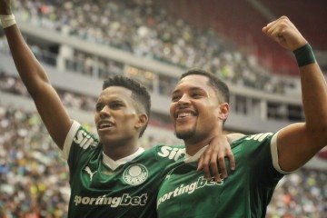 Jogo Vasco e Palmeiras em brasília com o Gol de vitor roque -  (crédito:  Minervino Junior CB/DA Press)