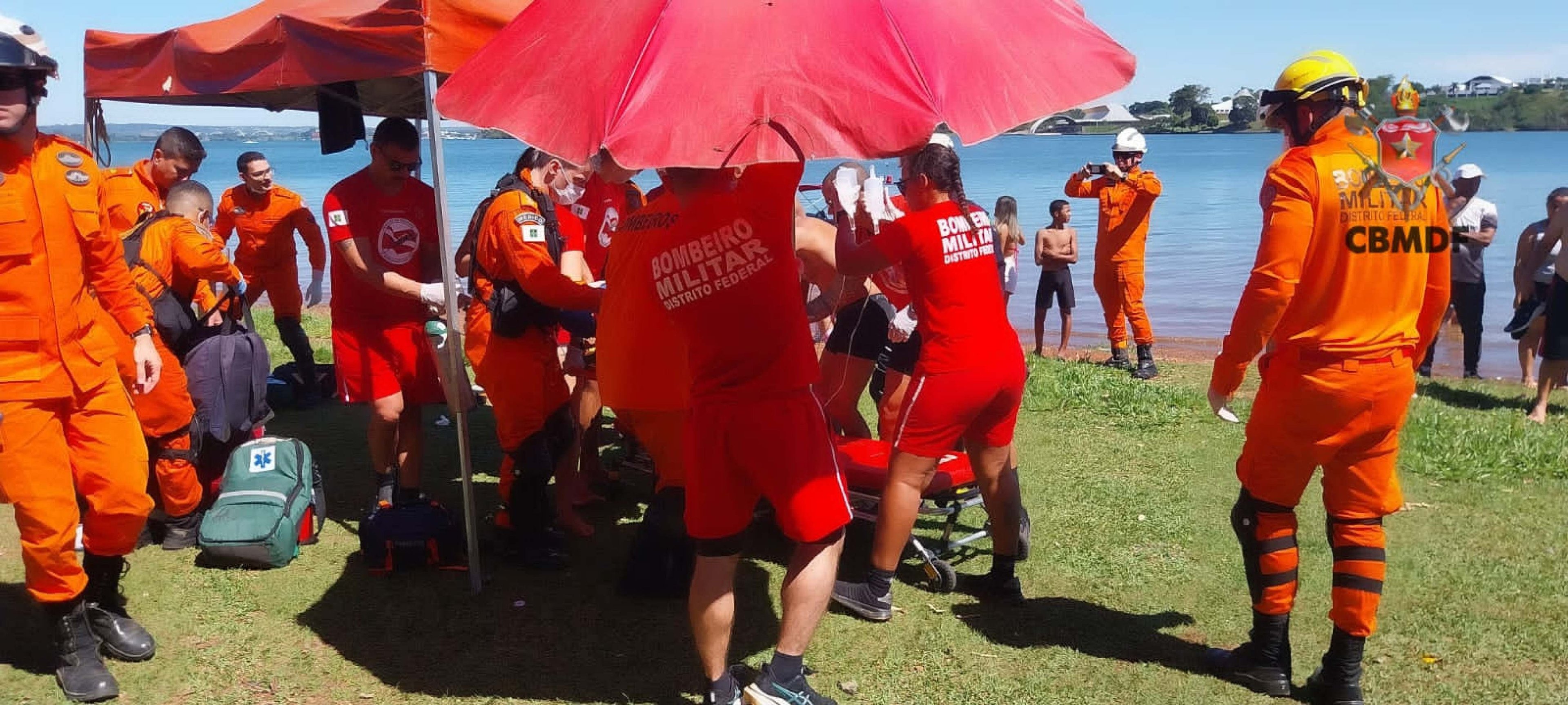 Afogamento no Piscinão Lago Norte, em 4 de maio de 2025