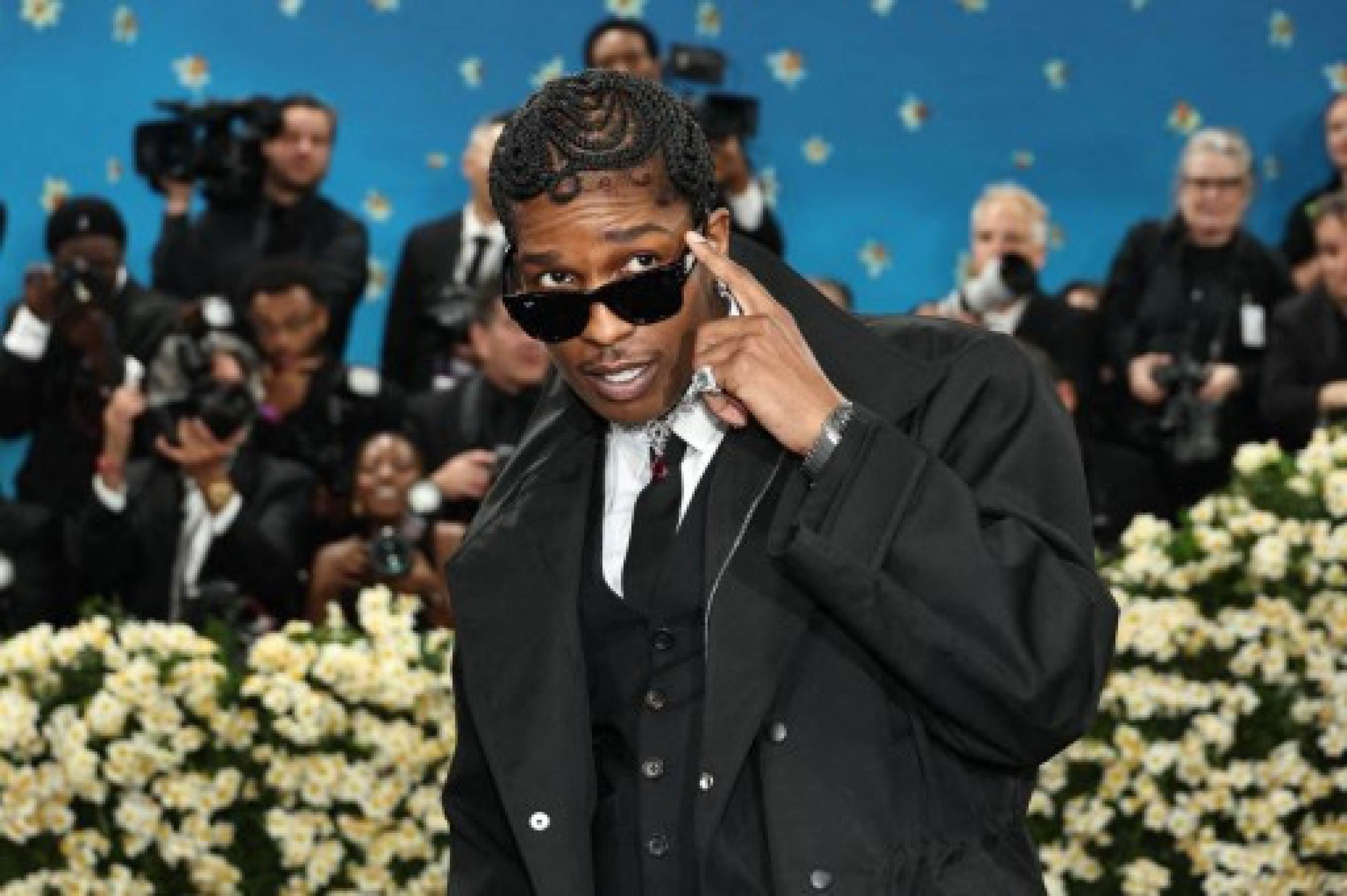  O rapper A$AP Rocky esteve no Met Gala 2025